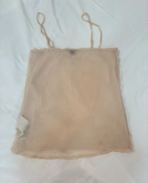Amisu Y2K Nude Sequin Cami Top Size S - Image 2