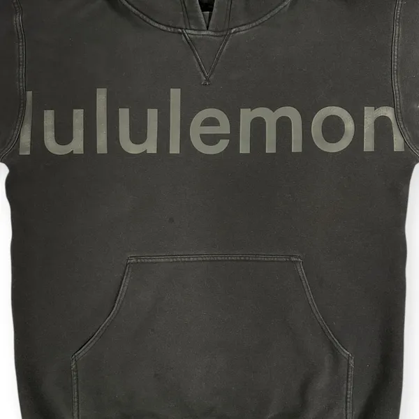 Lululemon | 10 | All Yours Hoodie *Graphic Black on Black Logo Sweatshirt W3DLTS - Image 9