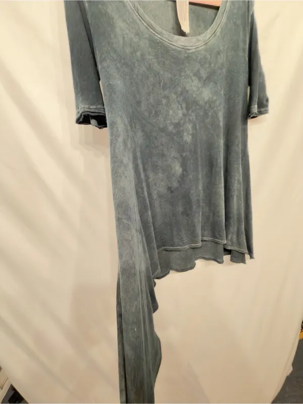 We The Free People Melrose Swing Tee Top Black Oversized XS #1727 - Image 6