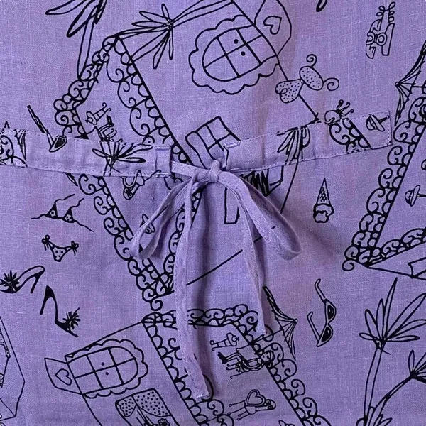 Two Star Dog Womens Purple Patchwork Fair‎ Trade Tunic Tank Top Shirt Size XS - Image 8