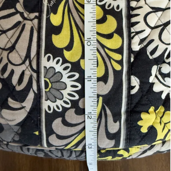 Vera Bradley Backpack Retired Baroque Yellow‎ Black Quilted Cotton Bag - Image 11