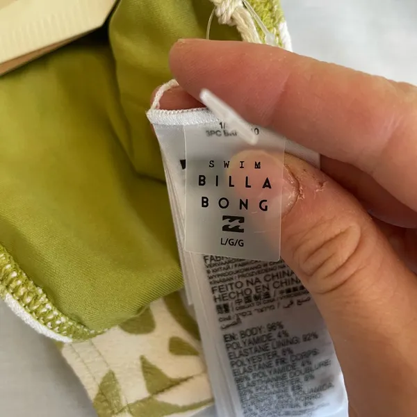 BILLABONG LA CALA HIKE BIKINI BOTTOM NWT💚🐚 medium coverage women’s Large - Image 13