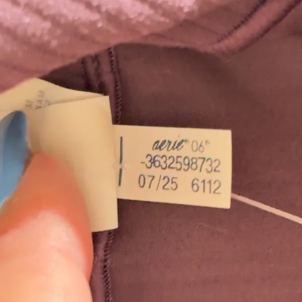 471 | NWT OFFLINE by Aerie Real Me Xtra Ribbed‎ 7/8 Legging Purple Womens Medium - Image 7