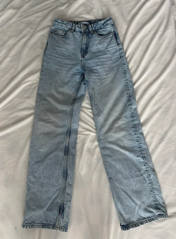 ZARA High Rise Straight Leg Jeans - Image 2