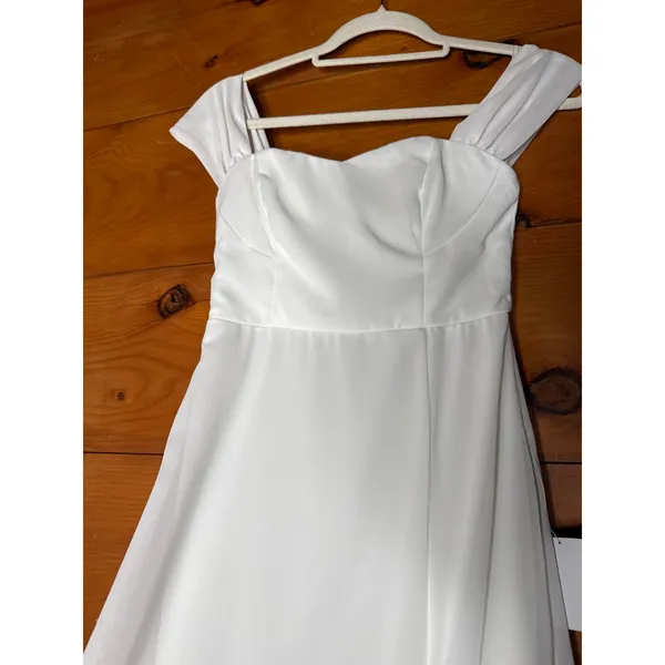 NWT Lulus Magical Magnetism White Off-the-Shoulder Maxi Dress Bridal Wedding M - Image 6