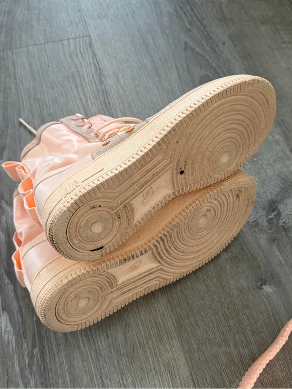 Nike SF Air Force 1 High Peach Pink Tan Women’s 9.5 Sneakers - Image 5