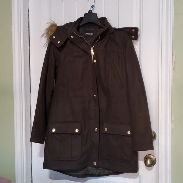 Express Jungle Green Jacket Size M - Image 4