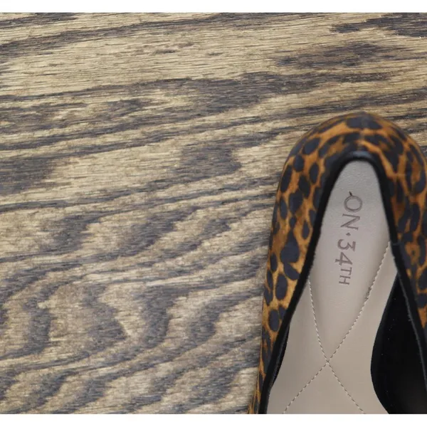NWT On 34th Womens Jeules Pointed-Toe Slip On Pumps Leopard Microsuede 7M - Image 11