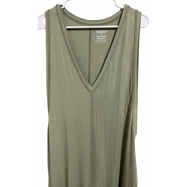 Imbodhi Sonnet‎ Ribbed Jumpsuit Green Women's Size Medium - Image 3