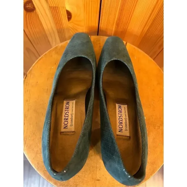 Nordstrom block heels comfort construction leather size 8.5 ￼ - Image 5