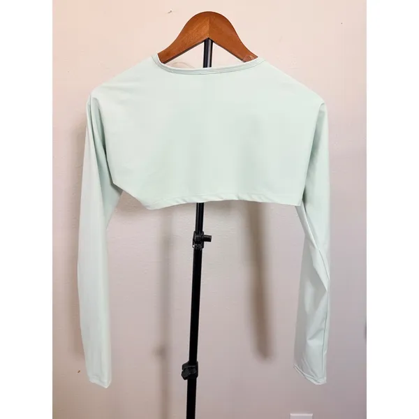 Kimberly C Mint Green Long Sleeve Bolero Shrug Cropped Activewear Top Large - Image 7
