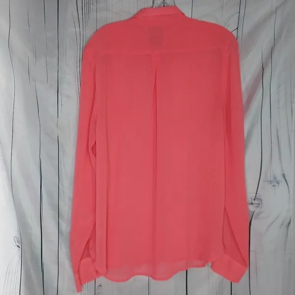 American Eagle Outfitters Button Down Layering Office Festival Sheer Blouse - Image 7