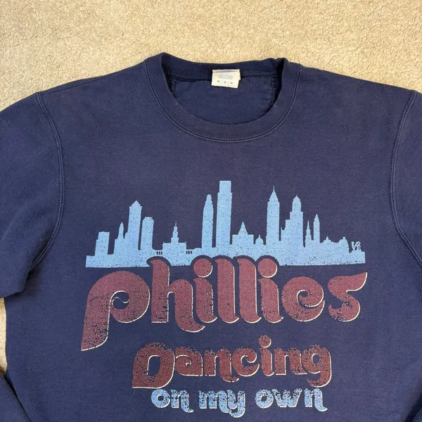 Port & Company Philadelphia Phillies Dancing On My Own Graphic Sweatshirt Size M - Image 2