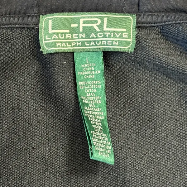 LRL Lauren Active Ralph Lauren Quilted Plaid Full Zip Hoodie Jacket‎ Women LG - Image 8