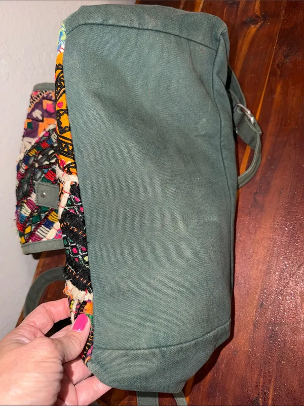 Earthbound Boho Slashed Floral Backpack‎ Hippie Gypsy Fairy Bag Vacation Purse - Image 5