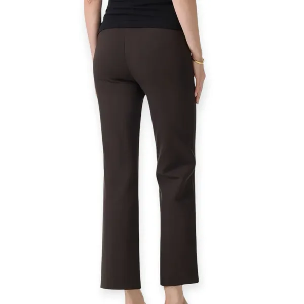 NWT OGL Ponte Wrinkle Resistant High Rise Cropped Flare Leg Travel Pants Small - Image 4