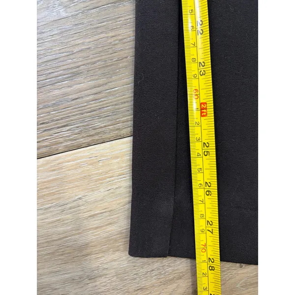Anthropologie High Rise Skinny Pants Black Stretch Minimalist Size 8 - Image 7