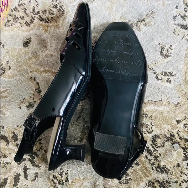 Easy Street Low heel patent leather shoes in WIDE WIDTH - Image 5