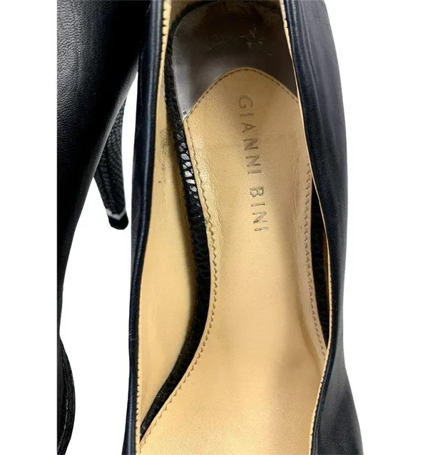 Gianni Bini Women's Black Heels with Silver Lining - Image 5