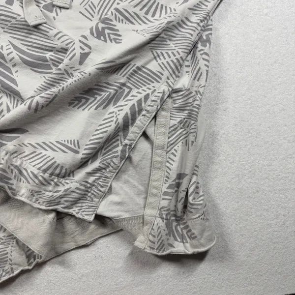 Aerie Palm Print Hoodie Gray White Lightweight Women’s Small Oversized - Image 8
