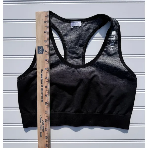 Gymshark Sports Bra Womens Small Black Racerback Athletic Workout Gym - Image 6