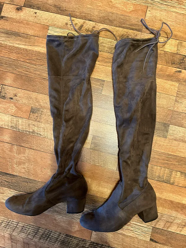 Women’s Over The Knee Boot 7.5 Brown - Image 2