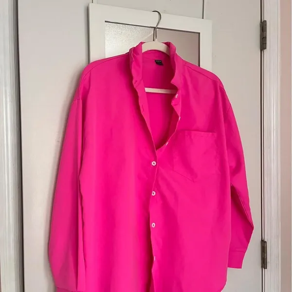 Shein Women's Pink Shirt - Image 4