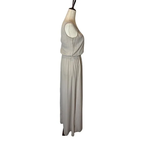 Show Me Your Mumu Taupe Nude Kendall Maxi Side‎ Slit Gown Dress Size XS - Image 4