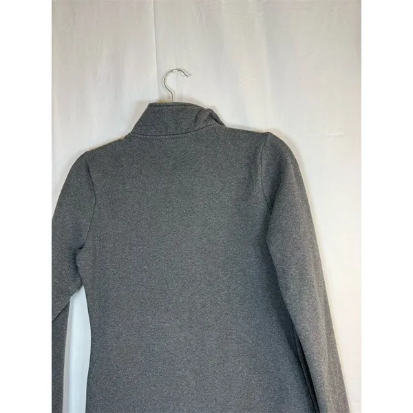 Marley Lilly Pullover Womens XS Heather Gray 1/4 Zip Monogram Initials - Image 9