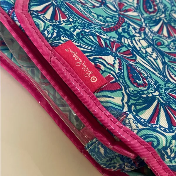 Lilly Pulitzer - Pink & Blue - Hanging Valet / Cosmetic Case - Image 8