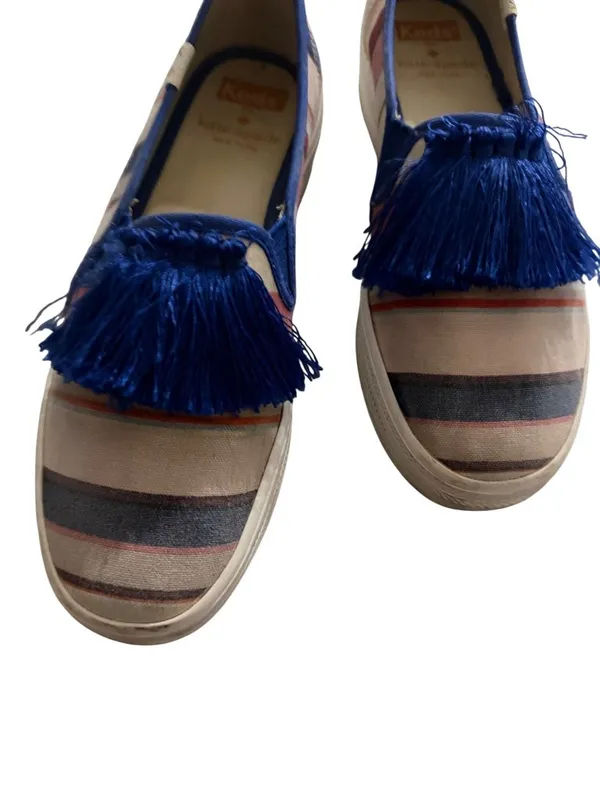KEDS x Kate Spade Striped Slip On Sneakers Size 5 - Image 3