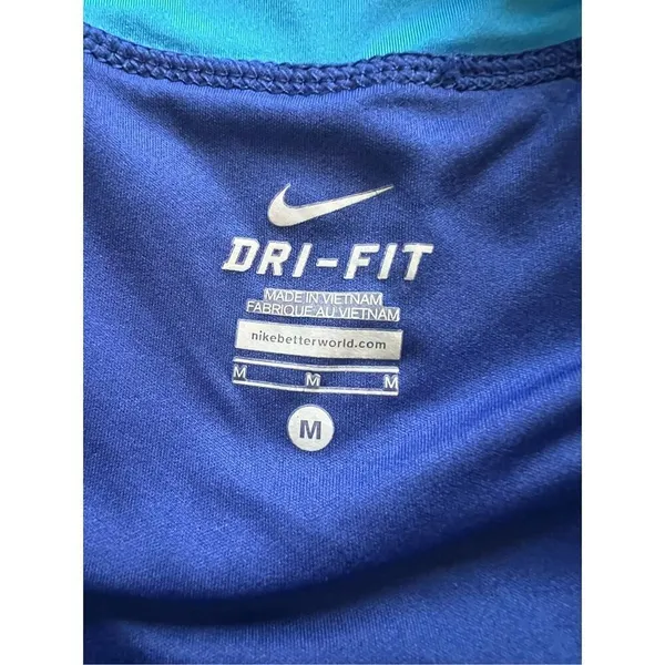 Nike Blue Dri Fit Athletic Running Shorts Women's Medium - Image 3