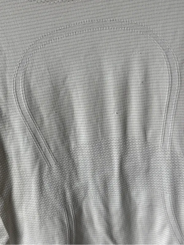Lululemon Swiftly Tech Short Sleeve tee Scoop Heathered White grey - Image 4