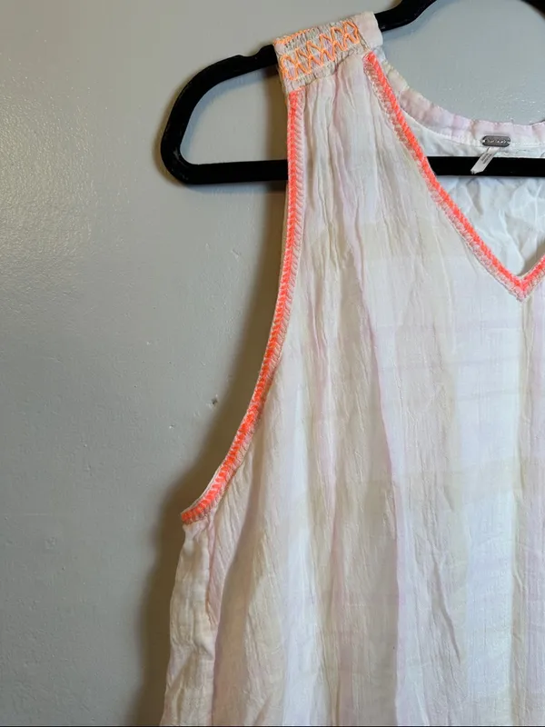 Free People Run With Me Pastel Plaid Mini Dress - Image 5