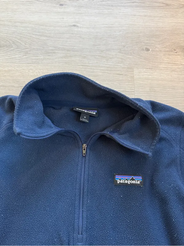 Patagonia Women's Navy Half-Zip Fleece Pullover - Image 2
