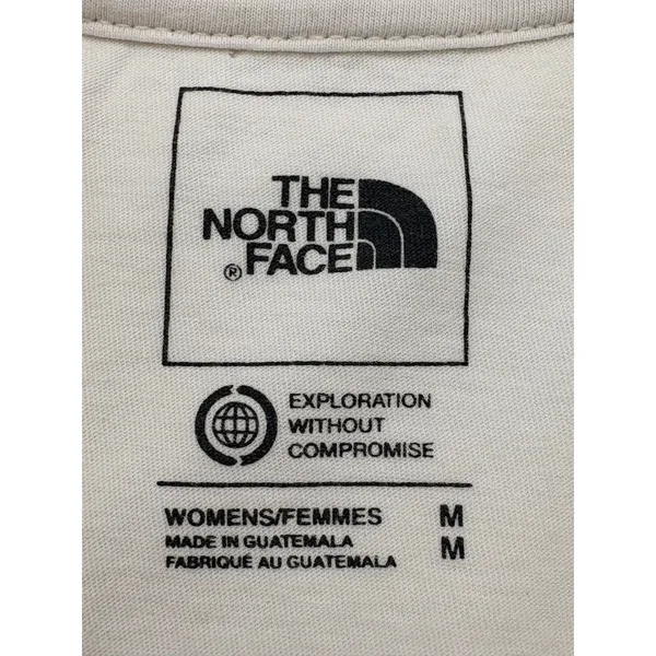 The North Face Graphic Tee Womens M Cream Orange Logo Short Sleeve Hiking Casual - Image 5