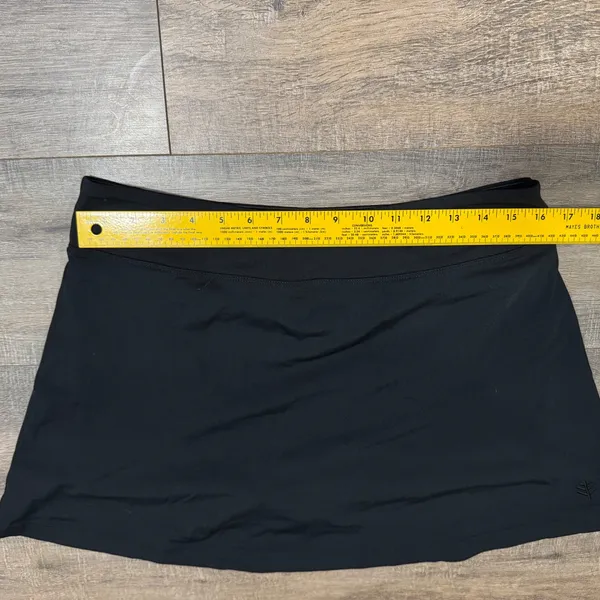 Coolibar Black UPF 50+ Sun Protection Tennis Golf Pickleball Skort‎ Skirt Size L - Image 5