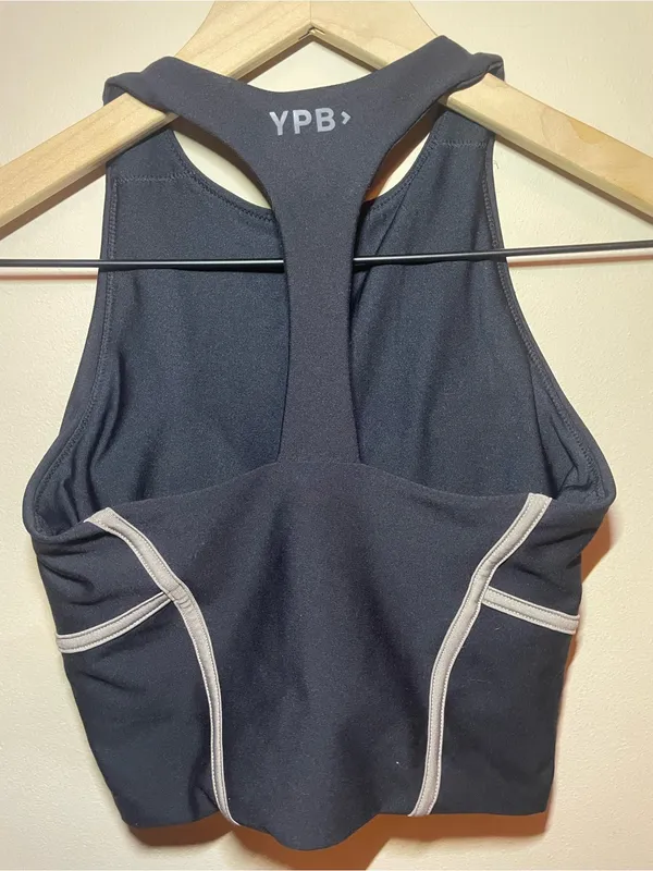 YPB by Abercrombie & Fitch Black Athletic Top XS Sleek Sporty Athleisure - Image 2