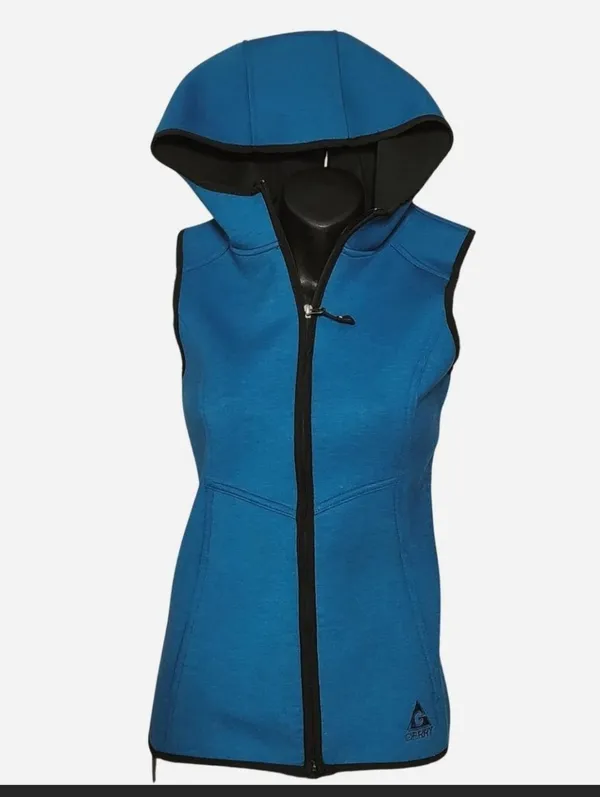 Gerry Turquoise Zip-up Hooded Vest - Size Small - Image 8