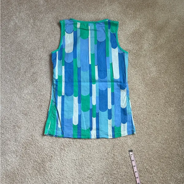 Boden Lightweight Sleeveless Vibrant Multi Colored Pattern Top. Size US 2 - Image 6