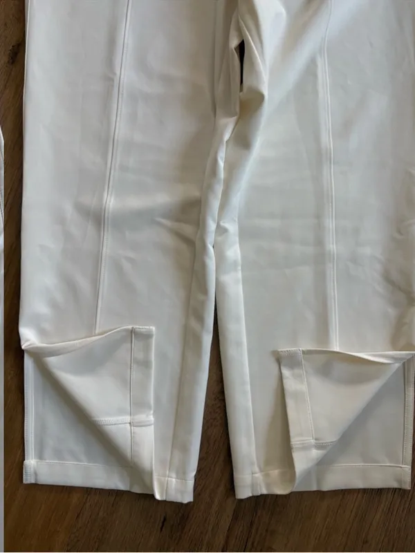 NWT CALIA Crepe Wide Leg High Rise Pants Ivory Size Medium Retail $88.00 - Image 4