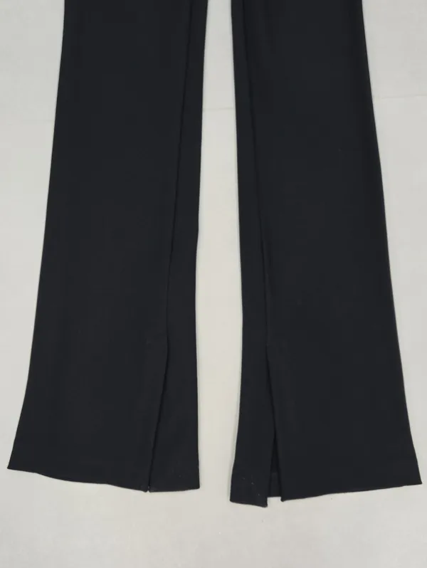 Zara Super Long Black Boot-Cut Dress Pants Size XS - Image 5