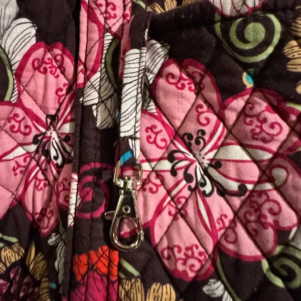 Vera Bradley Pink and Black Floral Tote - Image 5