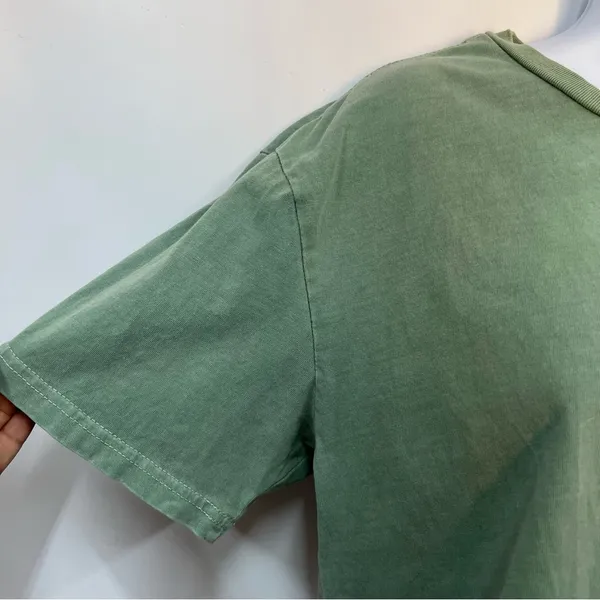 PacSun s embroidered feelings Green Graphic Tee - Image 4