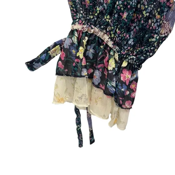 Its Anitsa Paris Womens M Floral Camelia Dress France T2 Vintage - Image 7