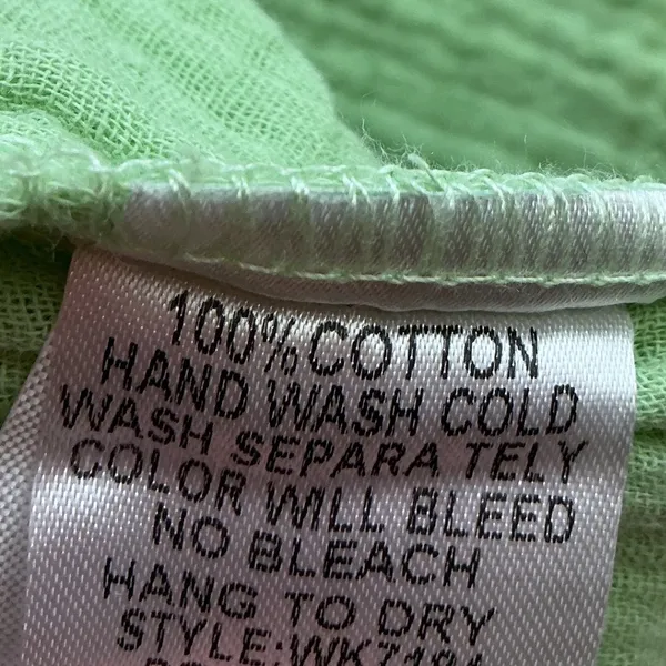 Umgee USA Lime Green Cotton Gauze Wide Leg Cropped Pants Plus Size XL WK7184 - Image 7