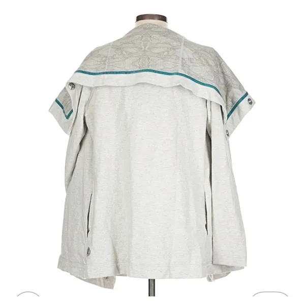 Lululemon Savasana Wrap sweatshirt jacket Large grey pencil sketch - Image 3