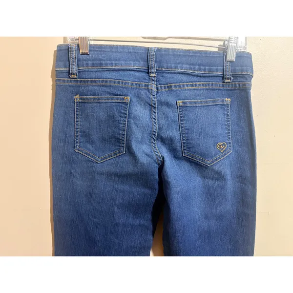 Carmar Bootcut Jeans Womens 28 Blue Excellent Stretch Heart Embroidery - Image 11