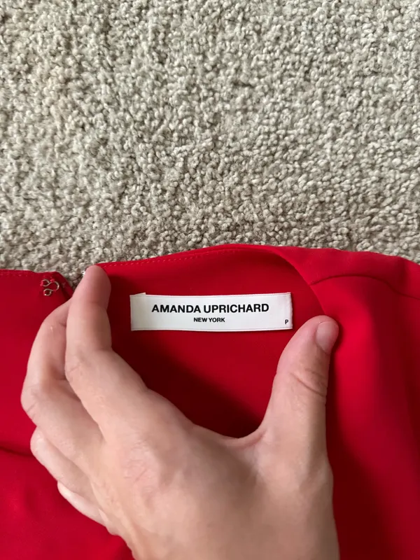 Amanda Uprichard Dress Mini Red - Image 3