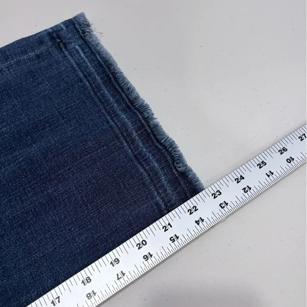 7 For All Mankind Cropped Wide Leg Jeans Women Blue Frayed Hem 28‎ - Image 11